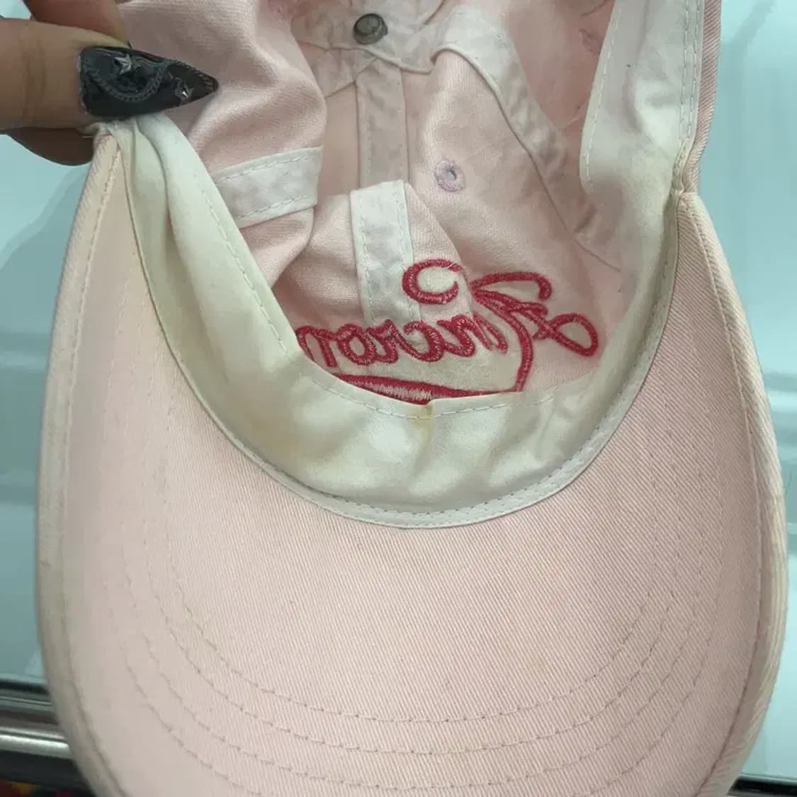 아베크롬비 Y2K 키치 레터링 딸기우유 볼캡 C08511 상품이미지5