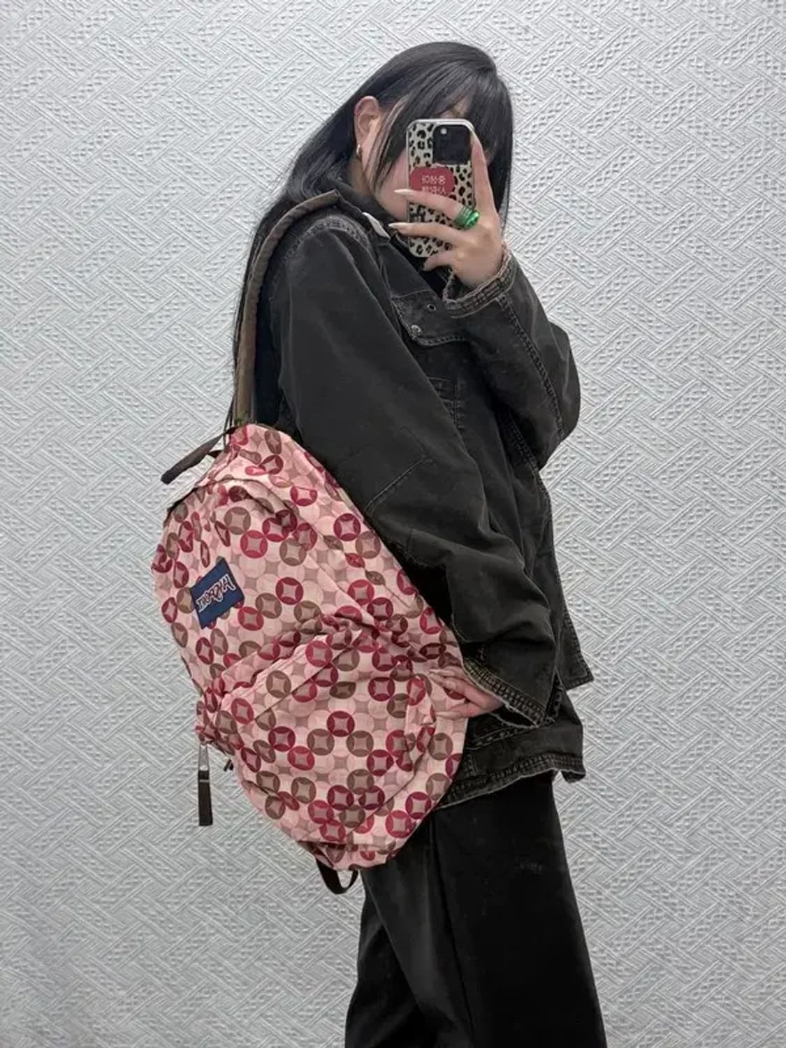 잔스포츠 Y2K 멀티핑크 다이아패턴 백팩 C08516 상품이미지1