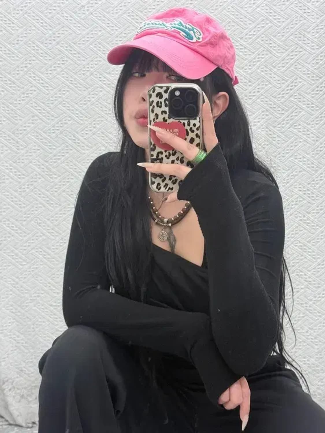 푸부 FUBU Y2K 대장급 00's 핫핑크 볼캡 C08512 상품이미지1