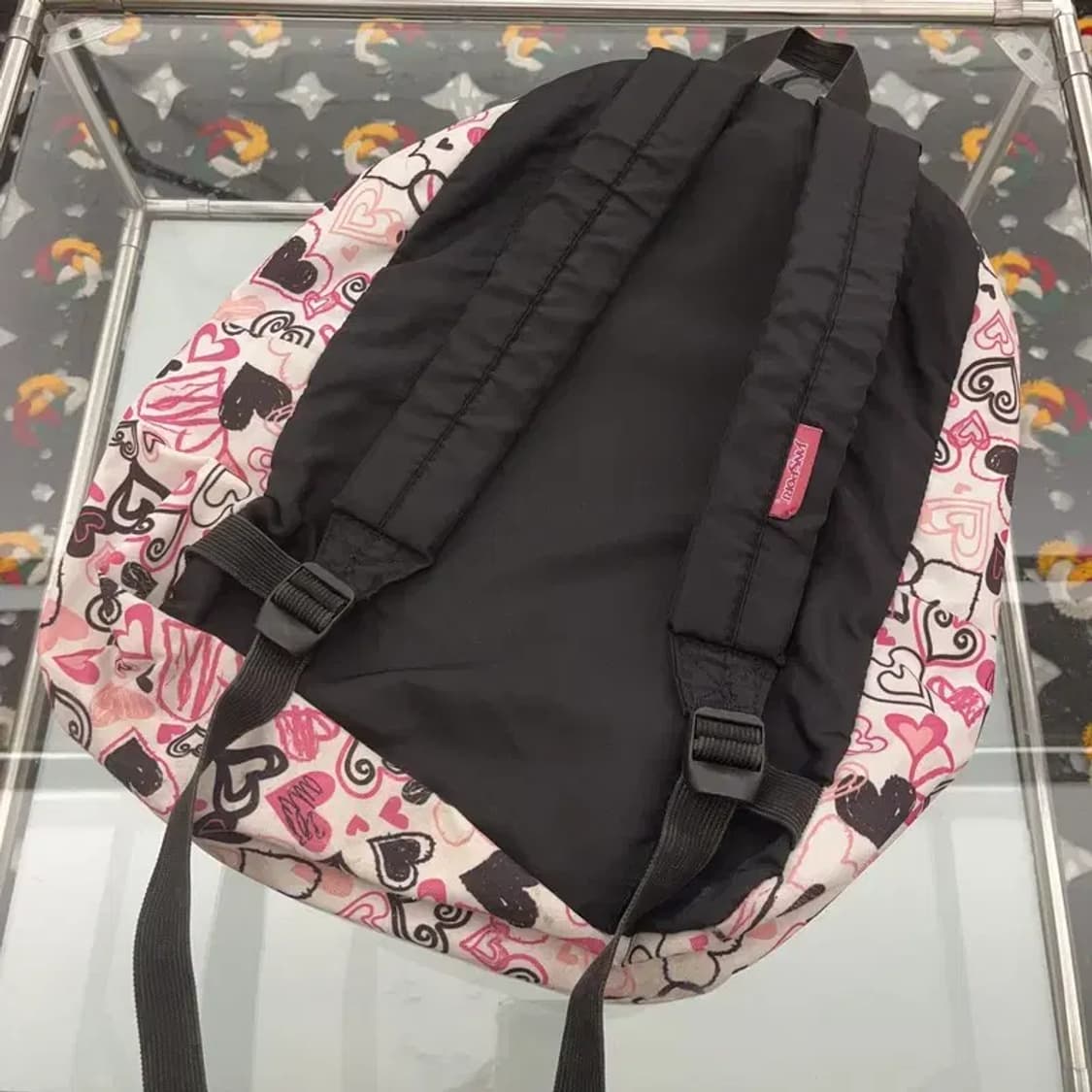 잔스포츠 00's 하트패턴 키치유니크 핀터감성 백팩 C08517 상품이미지4