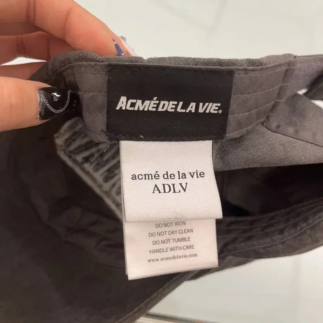 아크메드라비 디스트로이드 고딕 그런지 로고패치 볼캡 C08513 상품이미지4