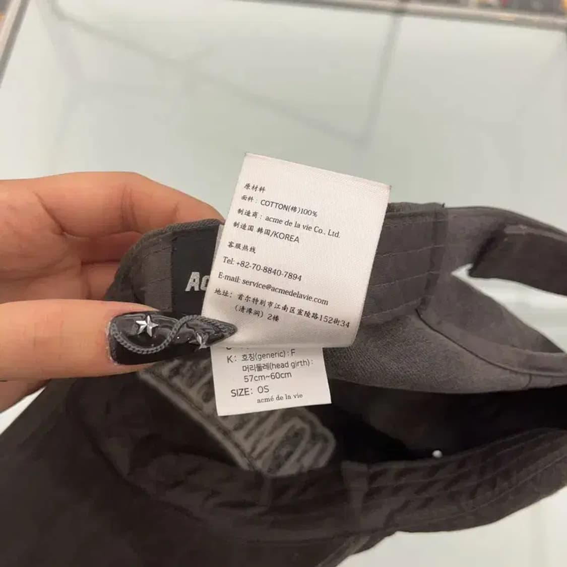 아크메드라비 디스트로이드 고딕 그런지 로고패치 볼캡 C08513 상품이미지5