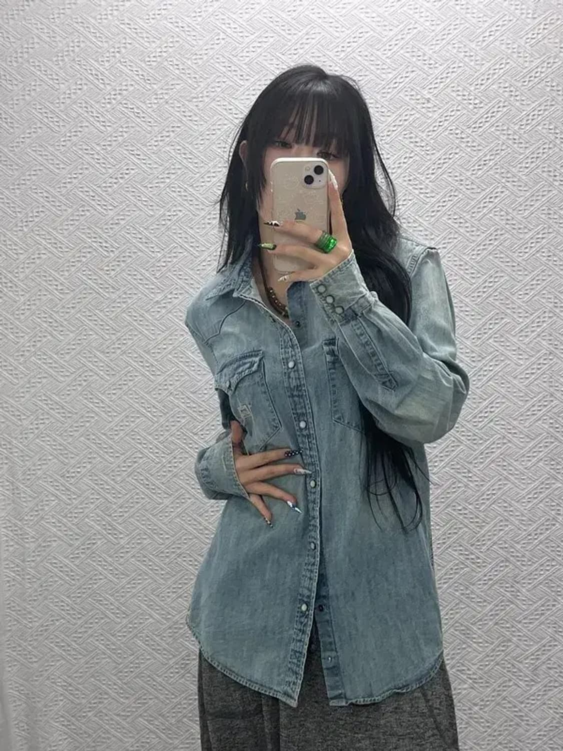 데님앤서플라이 랄프로렌 컨트리 빈티지 데님 셔츠 M C08519 상품이미지2