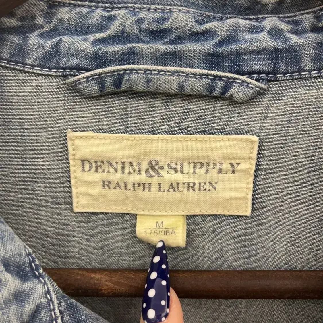 데님앤서플라이 랄프로렌 컨트리 빈티지 데님 셔츠 M C08519 상품이미지5