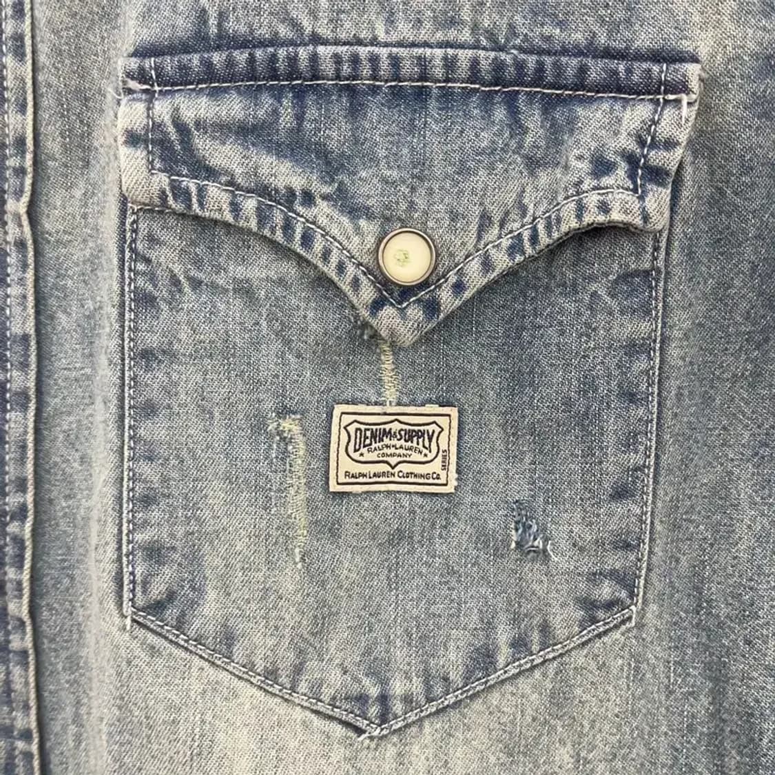 데님앤서플라이 랄프로렌 컨트리 빈티지 데님 셔츠 M C08519 상품이미지9