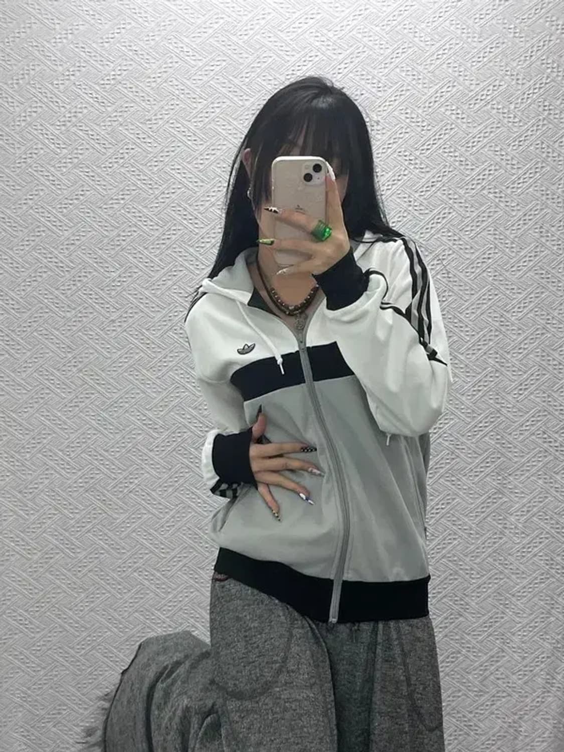 아디다스 대장급 희귀 파이어버드 오레오 져지 집업 95 C08521 상품이미지2