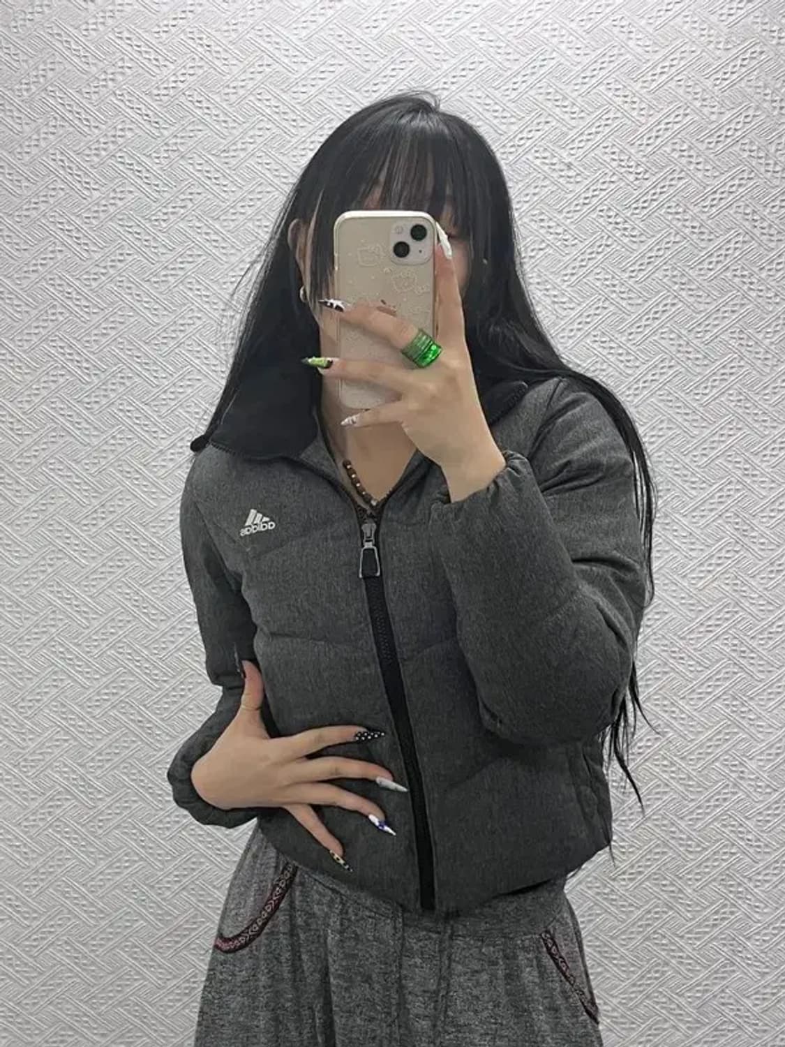 아디다스 빈티지 모던시크 슬림핏 크롭 숏 패딩 85 C08525 상품이미지2