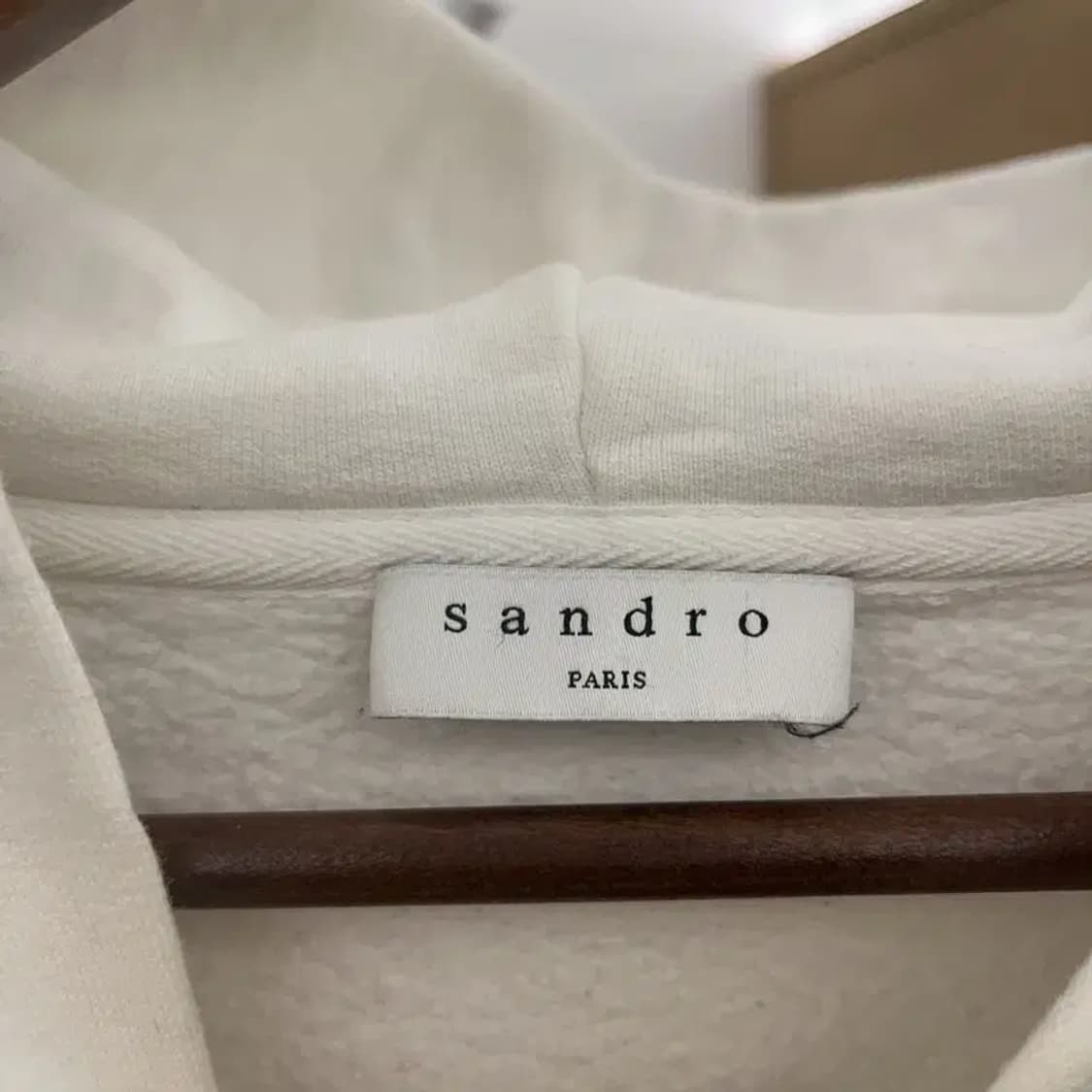 산드로 빈티지 키치 털실캐릭터 기모 후드티 105 C08527 상품이미지5