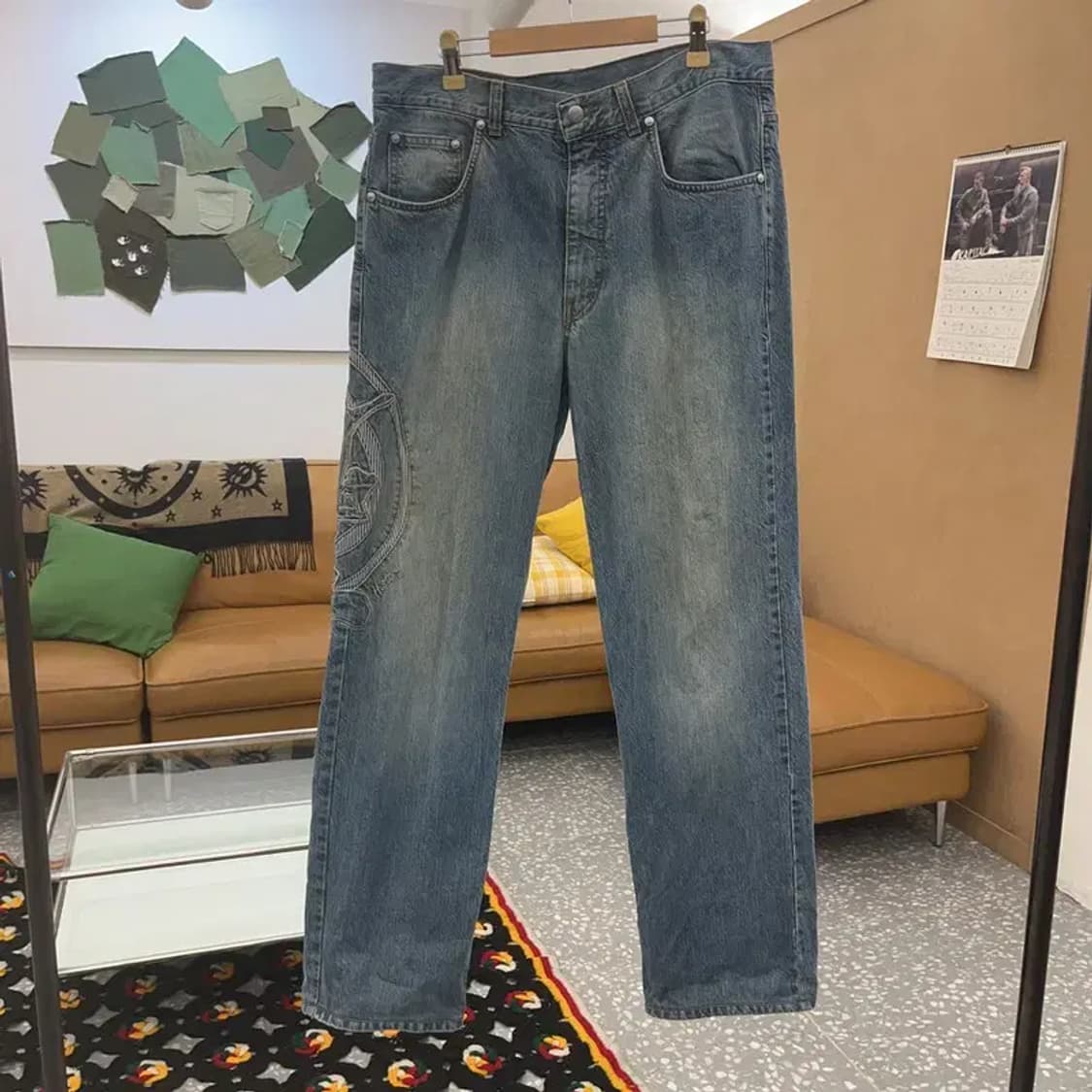 히스토리 빈티지 키치 유니크 스트릿 버니 데님팬츠 32인치 C08544 상품이미지3