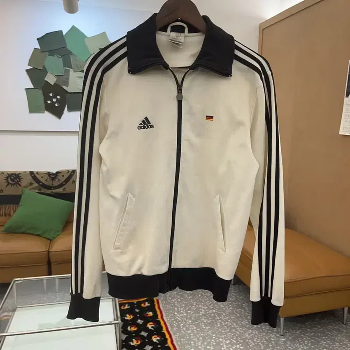 아디다스 유로 2008 독일 화이트크림 져지 집업 95 C08522 상품이미지3