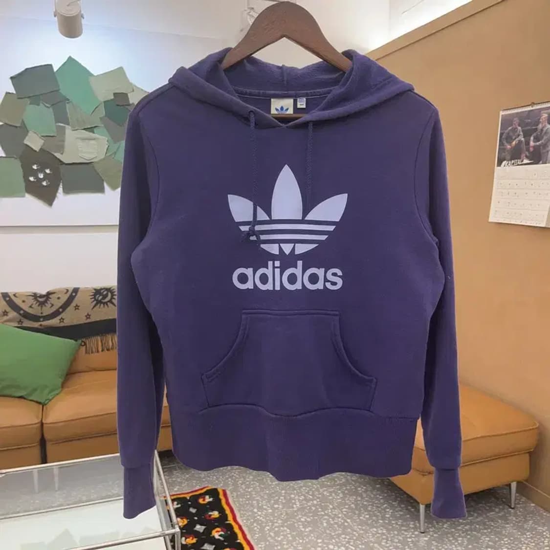 아디다스 Y2K 90's 딥퍼플 약기모 후드티 100 C08539 상품이미지3