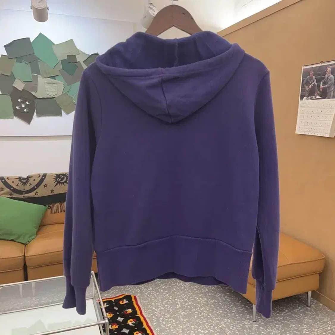 아디다스 Y2K 90's 딥퍼플 약기모 후드티 100 C08539 상품이미지4