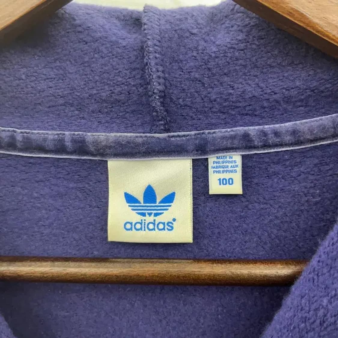 아디다스 Y2K 90's 딥퍼플 약기모 후드티 100 C08539 상품이미지5