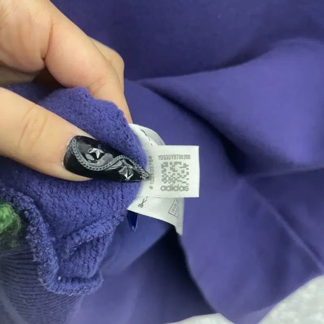 아디다스 Y2K 90's 딥퍼플 약기모 후드티 100 C08539 상품이미지7