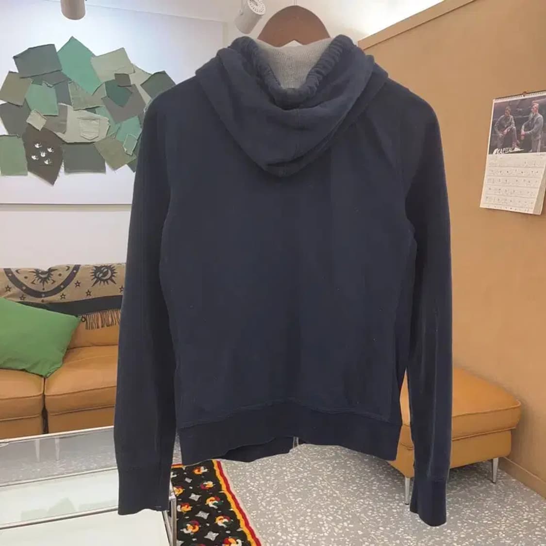 아베크롬비 올드스쿨 00's 슬립핏 약기모 후드집업 L C08535 상품이미지4