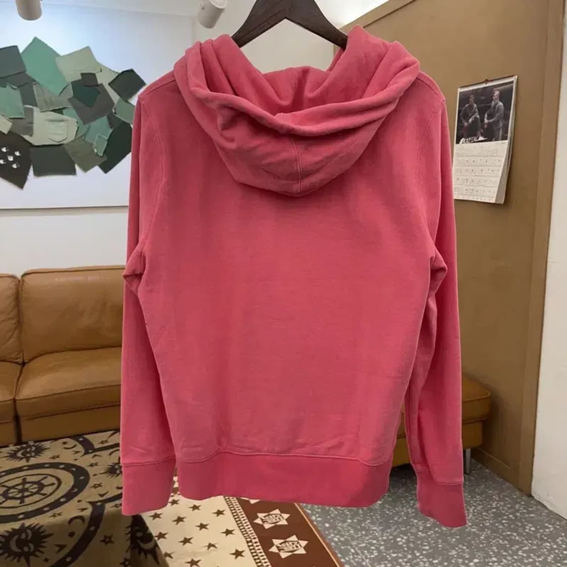 갭 Y2K 00's 키치 딸기맛 핫핑크 약기모 후드티 L C08559 상품이미지4