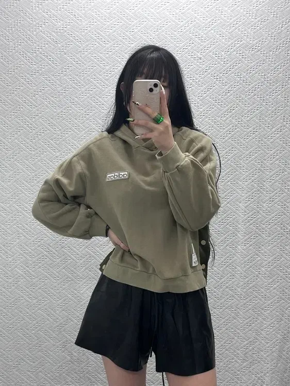 아디다스 아디브레이크 스트릿힙합 올리브카키 후드티 XS C08562 상품이미지1