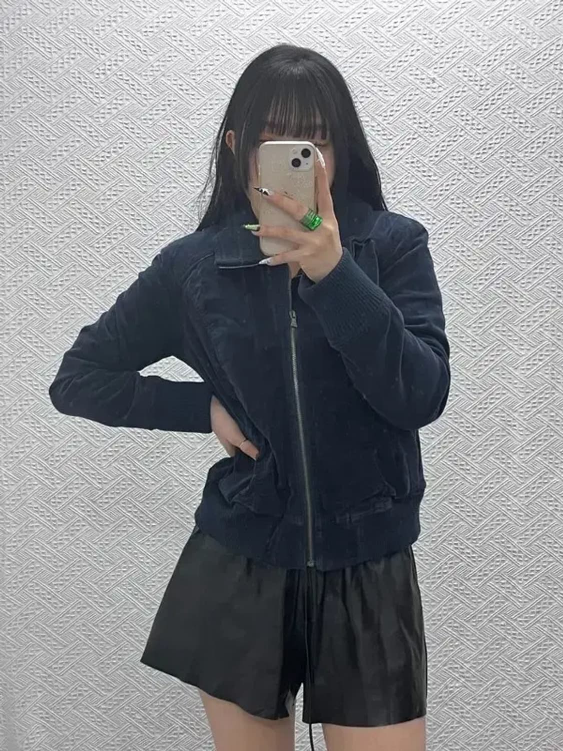 빈티지 캐주얼시크 프린세스 라인 드레이프 벨벳 자켓 90 C08566 상품이미지1