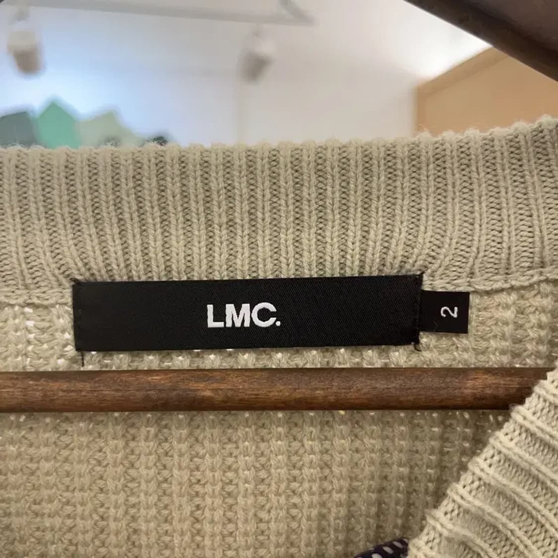 LMC 빈티지 오버핏 빅로고 뜨개 니트 2 C08580 상품이미지5