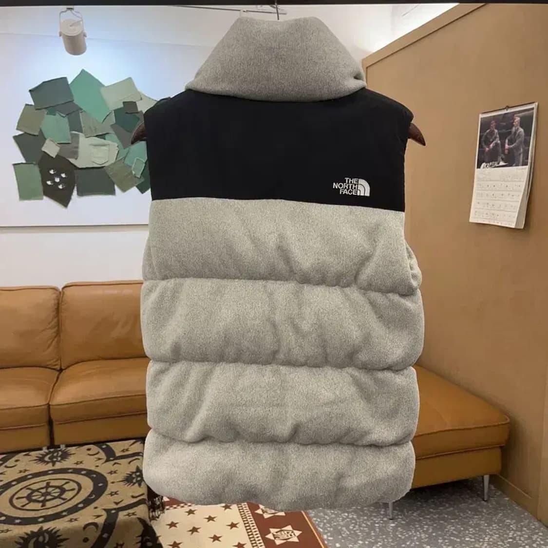 노스페이스 700 멜란지그레이 거위털 패딩 조끼 85 C08585 상품이미지4