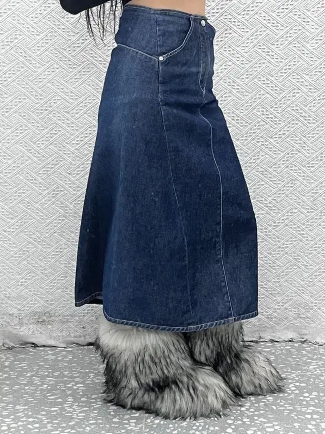 리바이스 엔지니어드 모던캐주얼 데님 스커트 청치마 80 C08586 상품이미지1