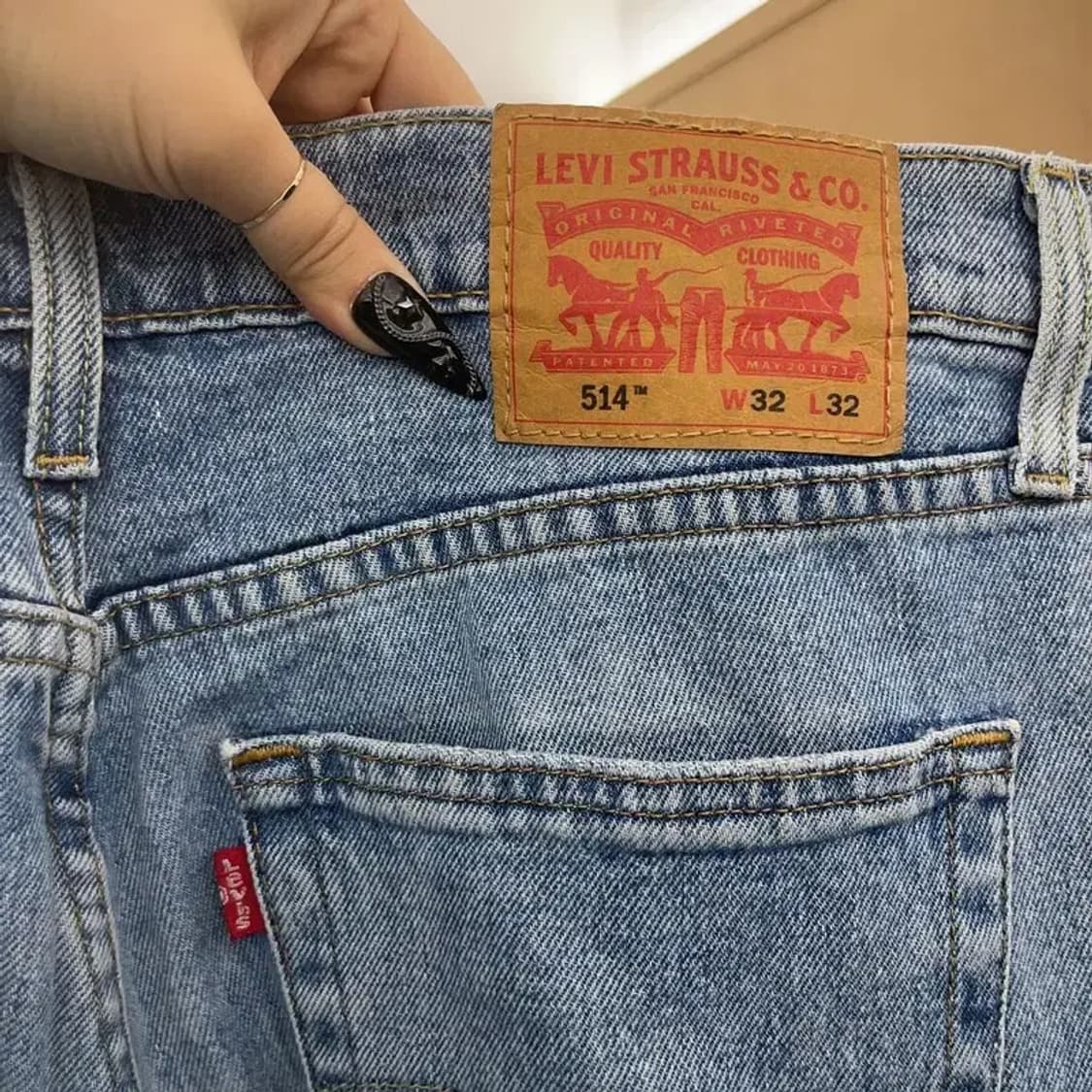 리바이스 514 캐주얼 빈티지 데미지 워싱 데님팬츠 32인치 C08591 상품이미지5