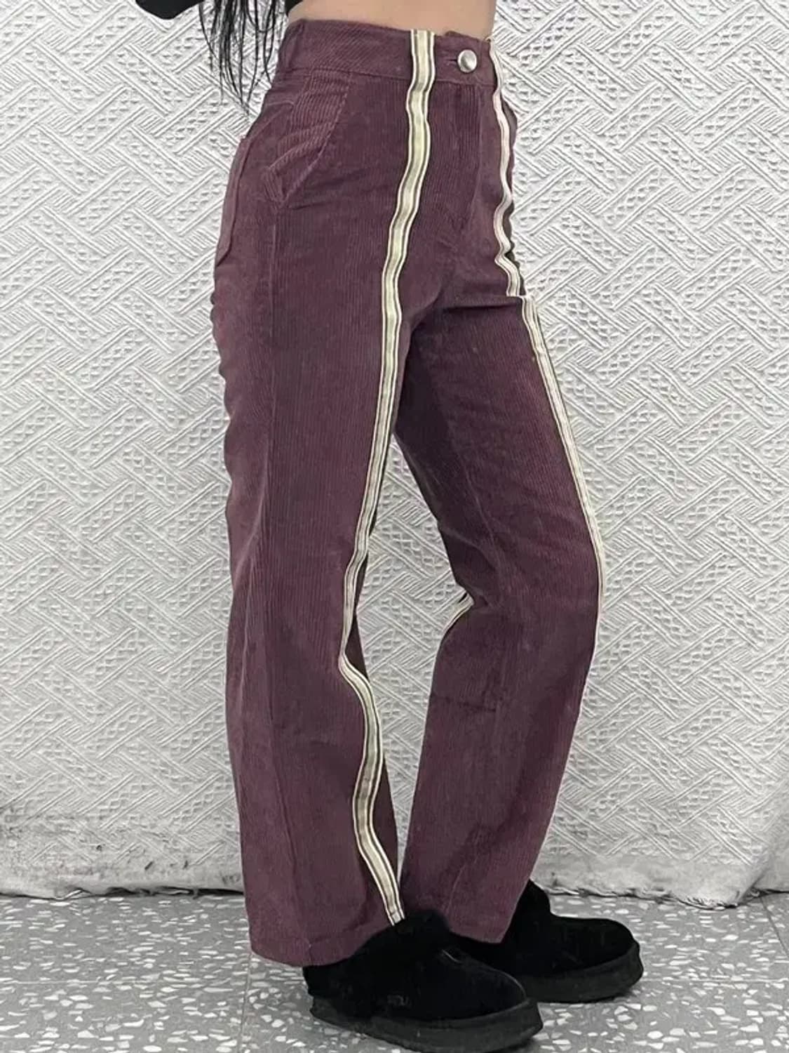 스컬프터 빈티지 레트로 테이프라인 코듀로이 바지 XS C08593 상품이미지1