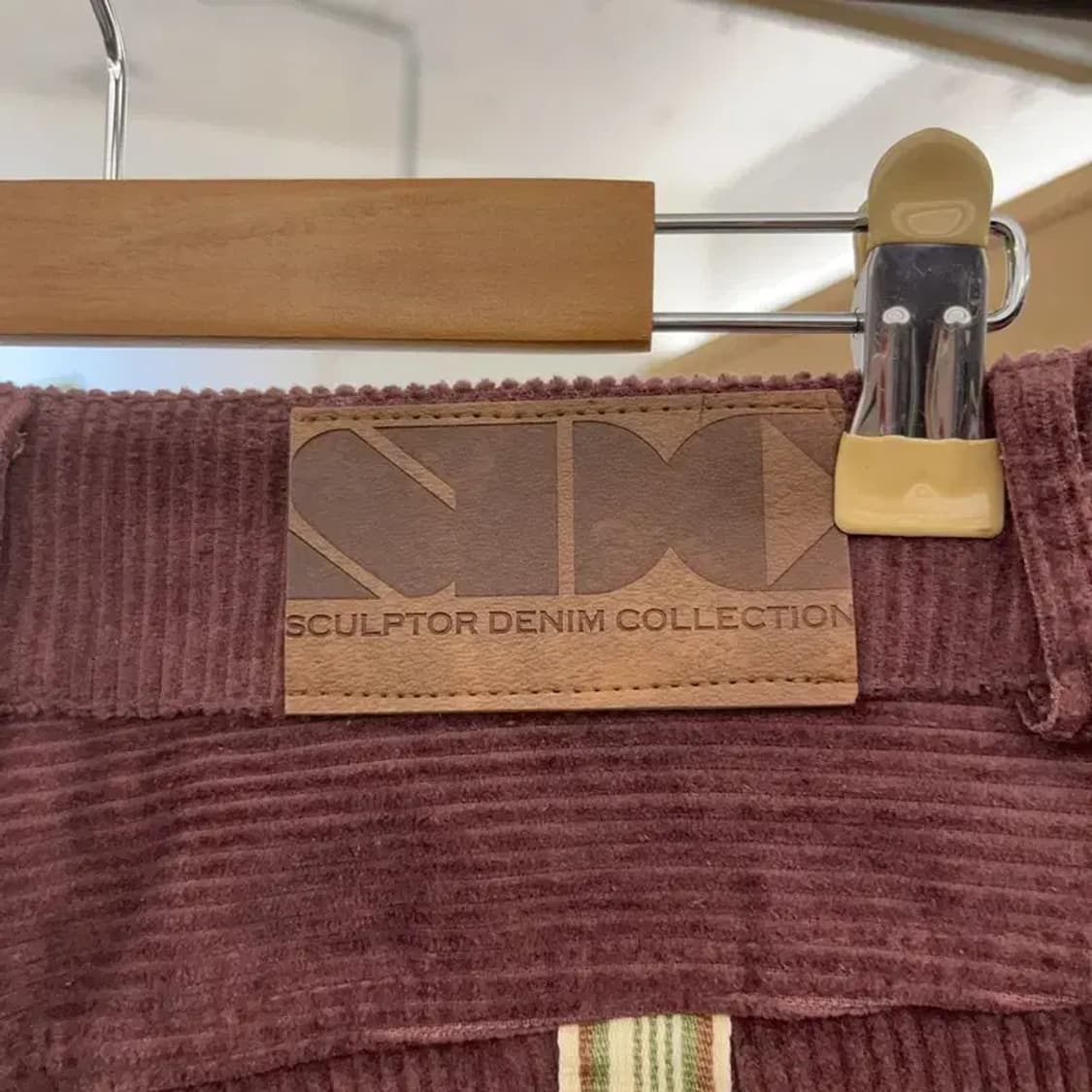 스컬프터 빈티지 레트로 테이프라인 코듀로이 바지 XS C08593 상품이미지5