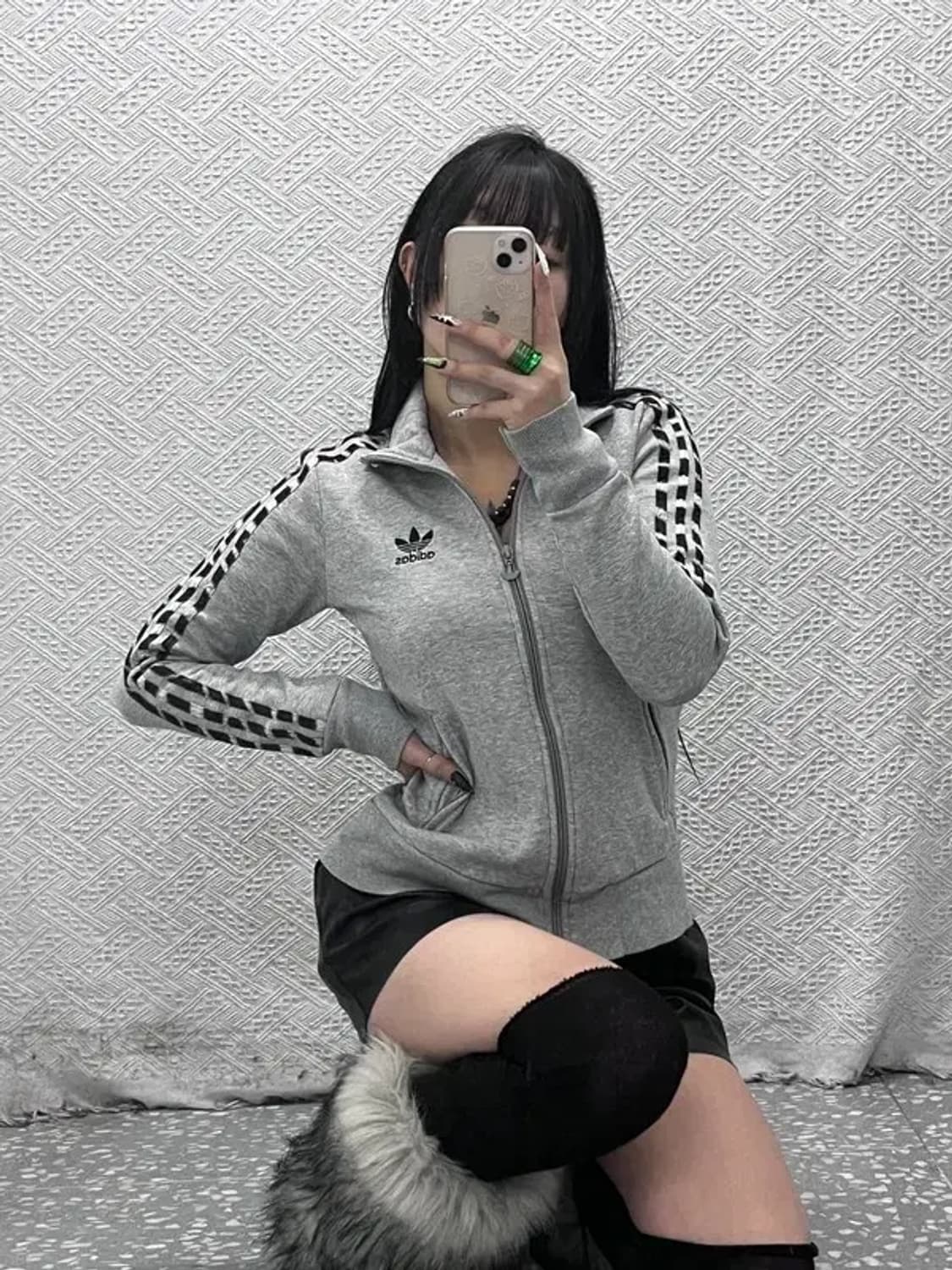 아디다스 희귀 갸루 지브라 레오파드 스웻 져지 집업 95 C08571 상품이미지2