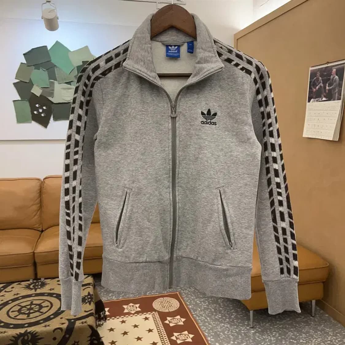 아디다스 희귀 갸루 지브라 레오파드 스웻 져지 집업 95 C08571 상품이미지3