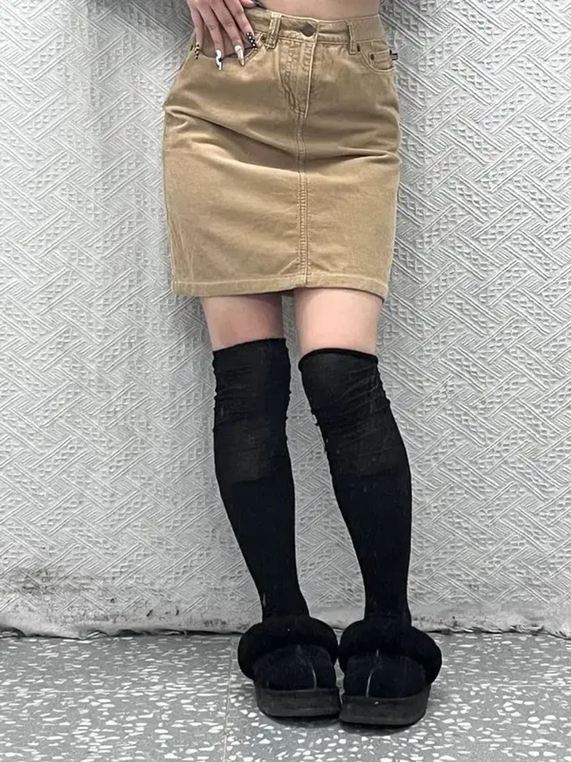 폴로 랄프로렌 캐주얼 여리 코듀로이 골덴 미니스커트 27인치 C08589 상품이미지1