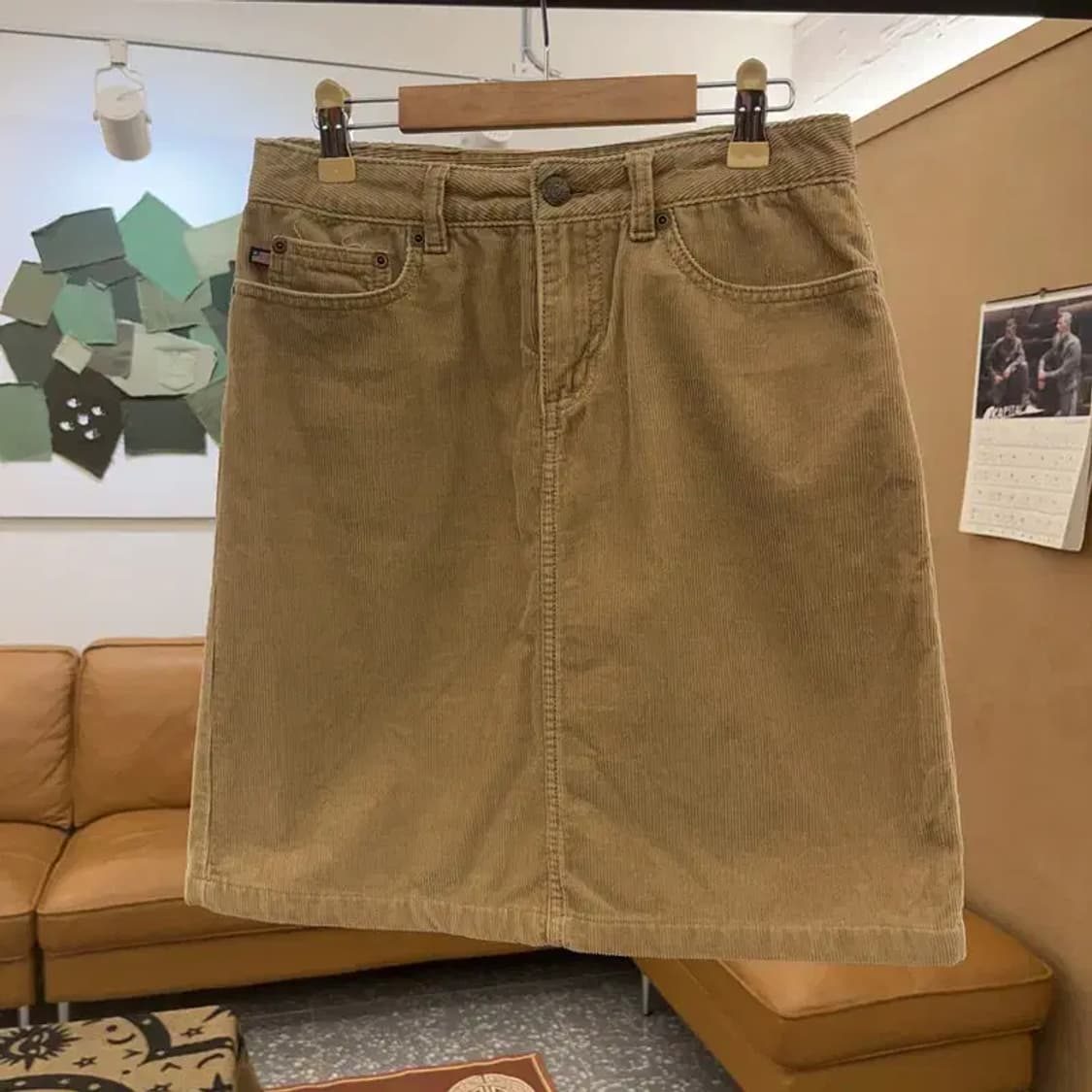 폴로 랄프로렌 캐주얼 여리 코듀로이 골덴 미니스커트 27인치 C08589 상품이미지3