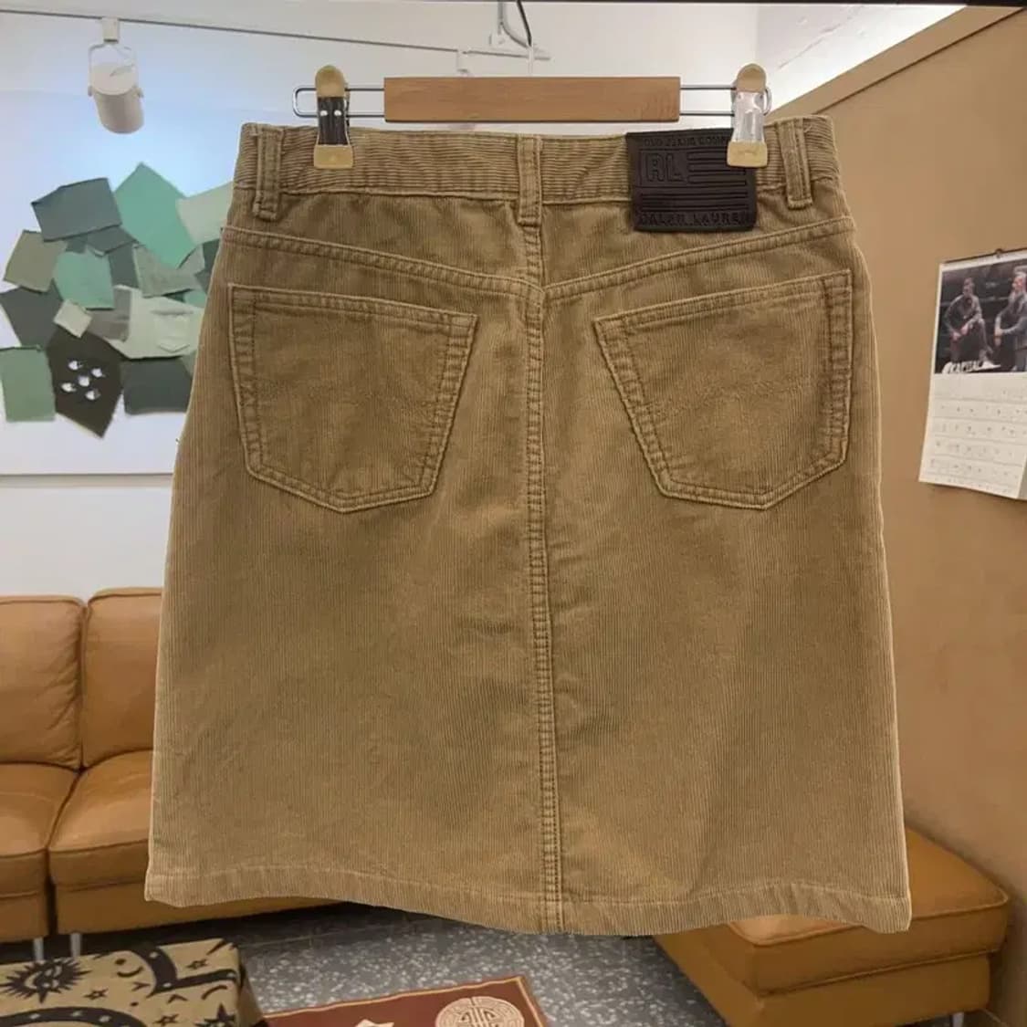 폴로 랄프로렌 캐주얼 여리 코듀로이 골덴 미니스커트 27인치 C08589 상품이미지4