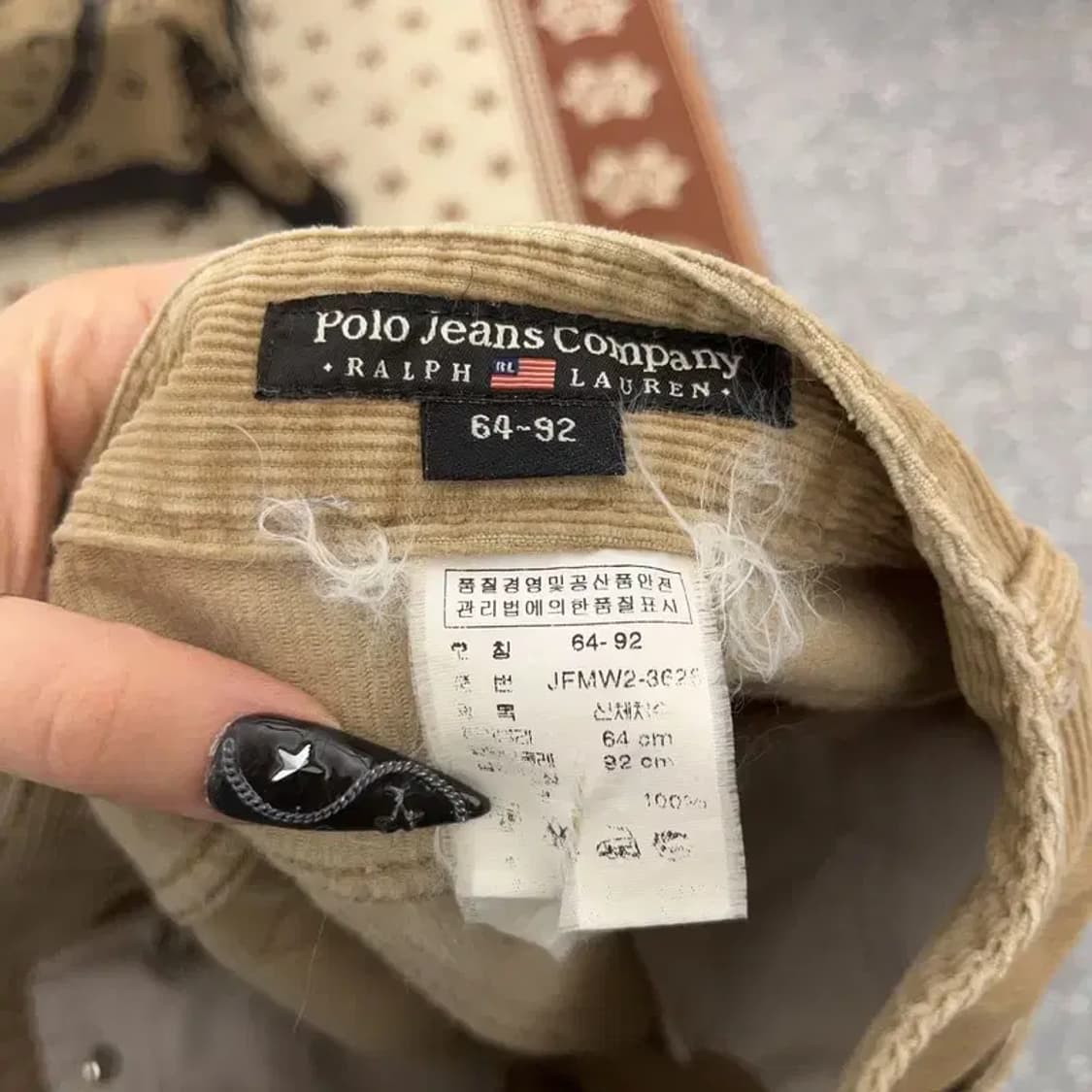 폴로 랄프로렌 캐주얼 여리 코듀로이 골덴 미니스커트 27인치 C08589 상품이미지6