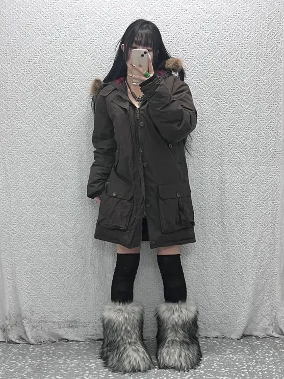 울리치 캐주얼 레트로 덕다운 워크 패딩 자켓 M C08573 상품이미지2