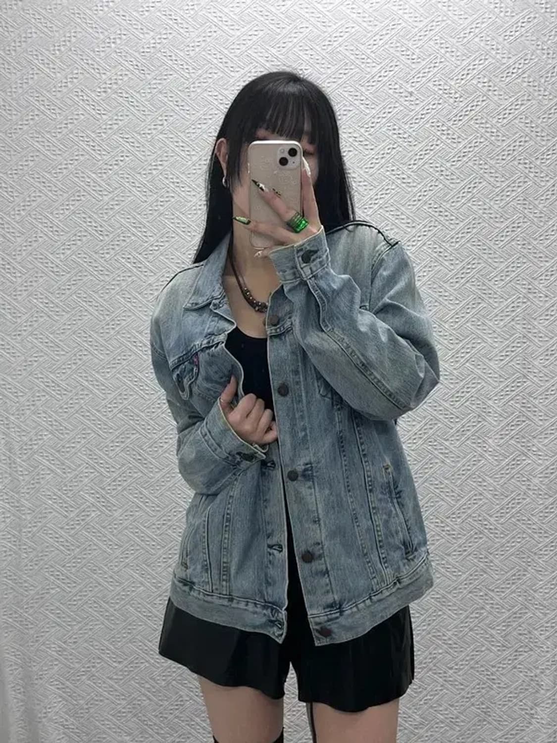 리바이스 빈티지 컨트리 트러커 워싱 연청 데님자켓 L C08584 상품이미지1