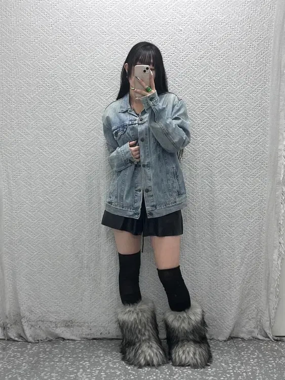 리바이스 빈티지 컨트리 트러커 워싱 연청 데님자켓 L C08584 상품이미지2