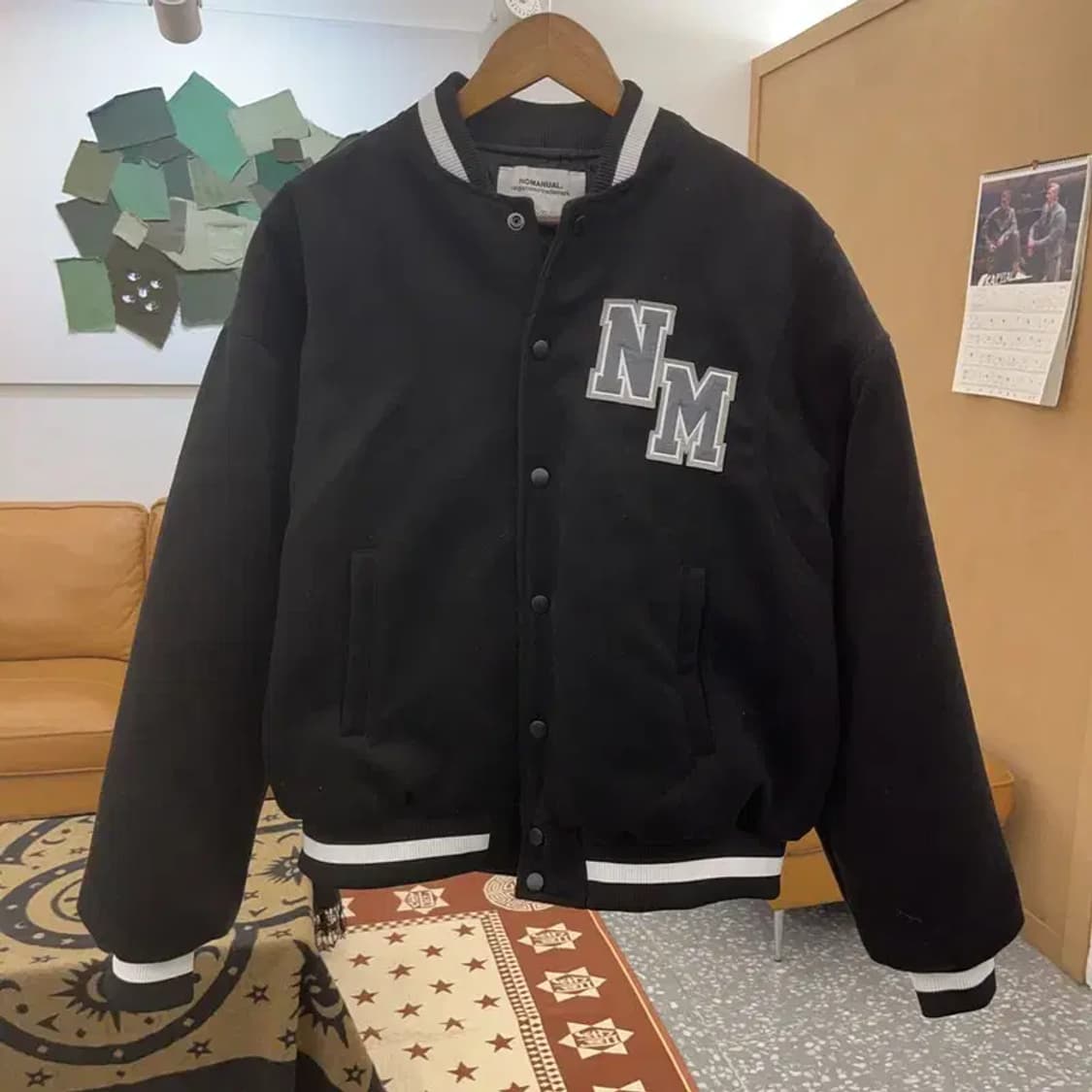 노메뉴얼 캐주얼 스트릿 바시티 자켓 L C08577 상품이미지3