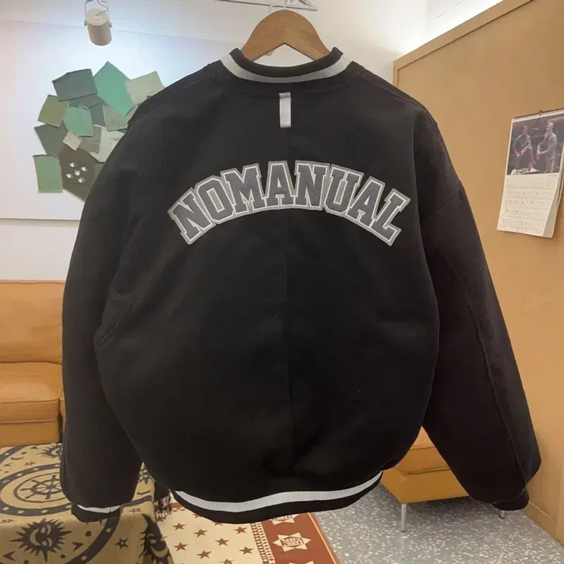 노메뉴얼 캐주얼 스트릿 바시티 자켓 L C08577 상품이미지4