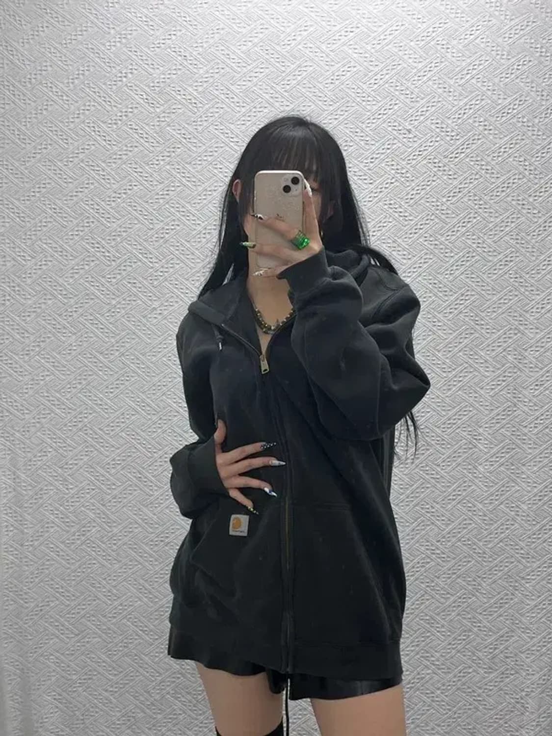 칼하트 디어본 모던캐주얼  약기모 후드집업 M C08582 상품이미지2