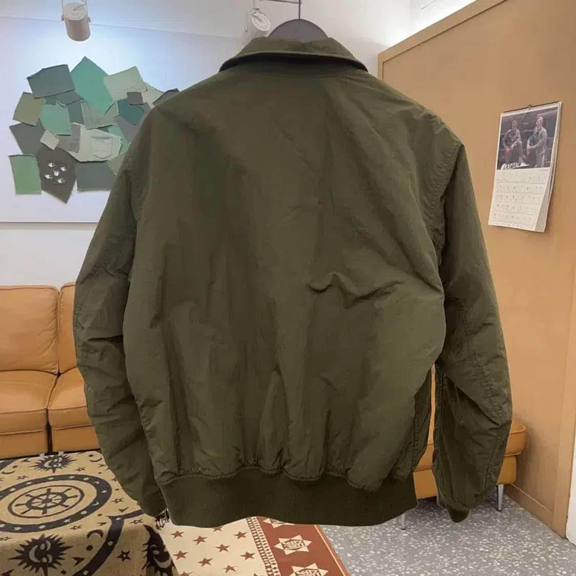 유니클로 X JW앤더슨 말차카키 패디드 블루종 항공점퍼 L C08558 상품이미지4