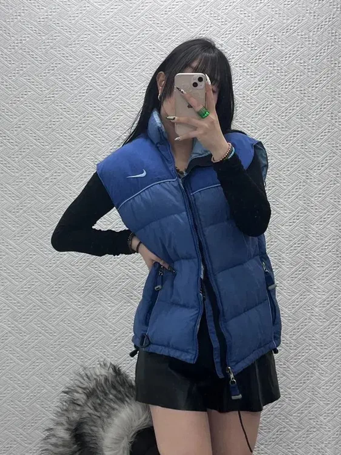 나이키 ACG 올드스쿨 90's 로얄블루 패딩 조끼 M C08570 상품이미지1