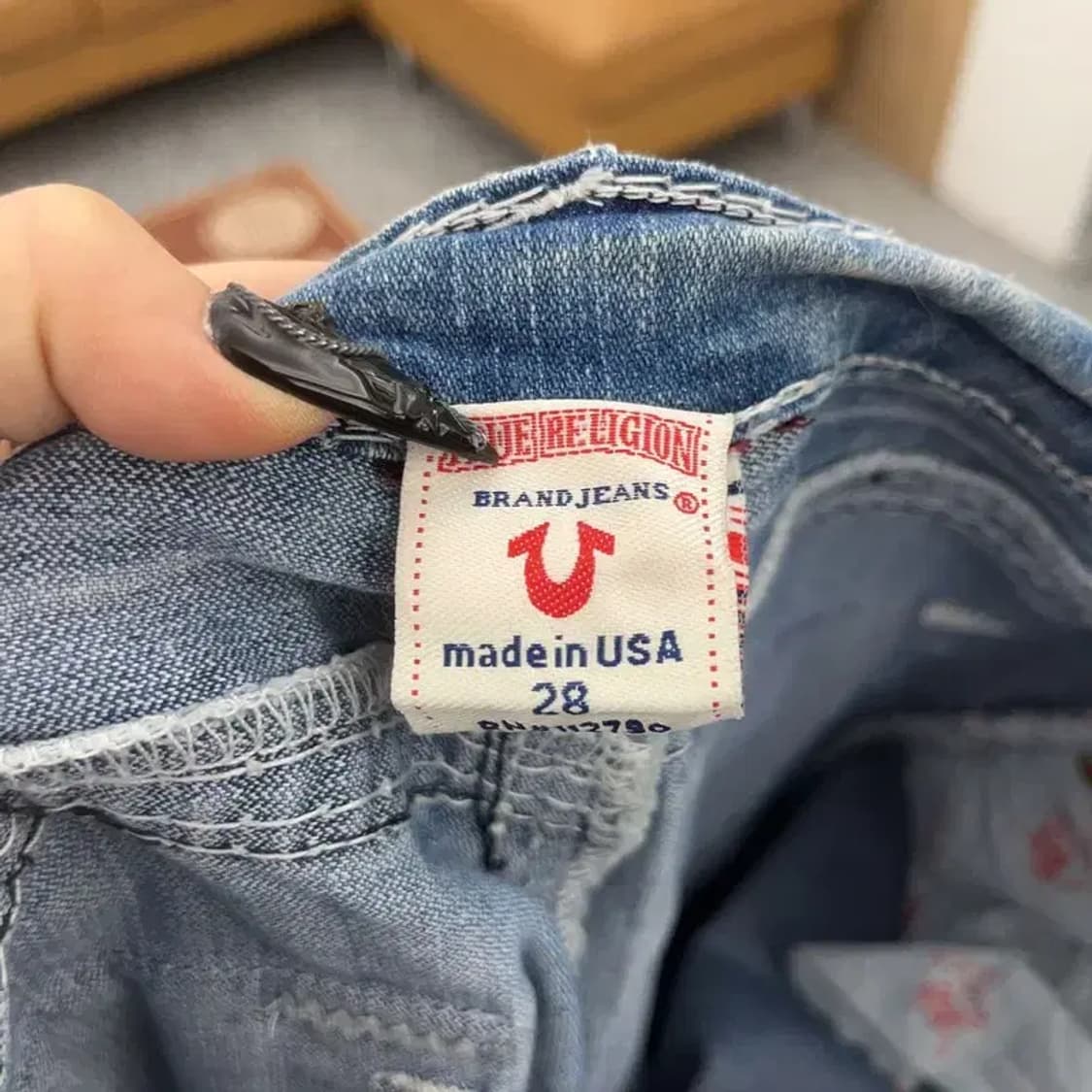 트루릴리전 JOY Y 빈티지 포켓스티치 데님팬츠 28인치 C08590 상품이미지6