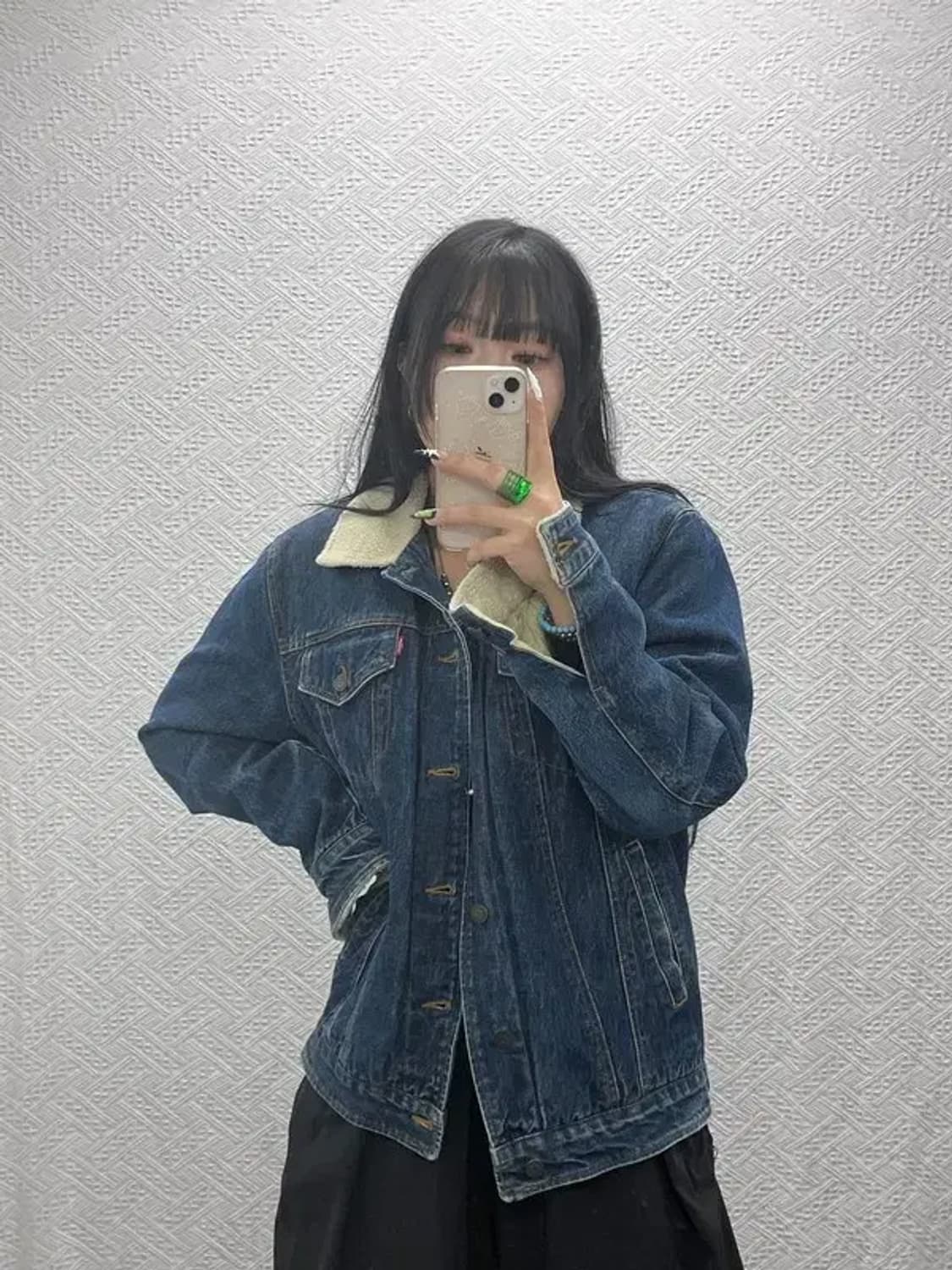 리바이스 컨트리 트러커 빈티지 쉐르파 양털 데님자켓 L C08598 상품이미지1