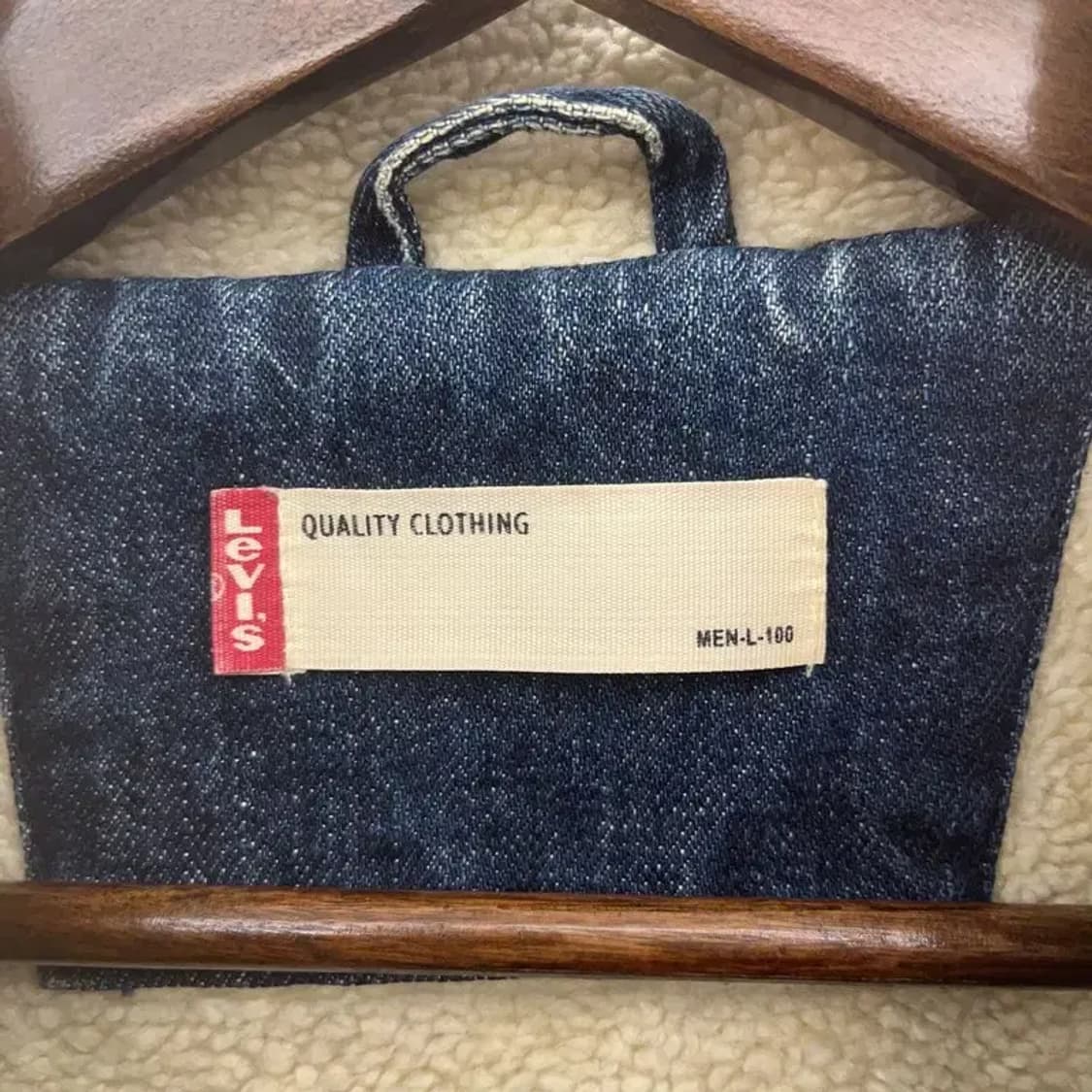 리바이스 컨트리 트러커 빈티지 쉐르파 양털 데님자켓 L C08598 상품이미지5