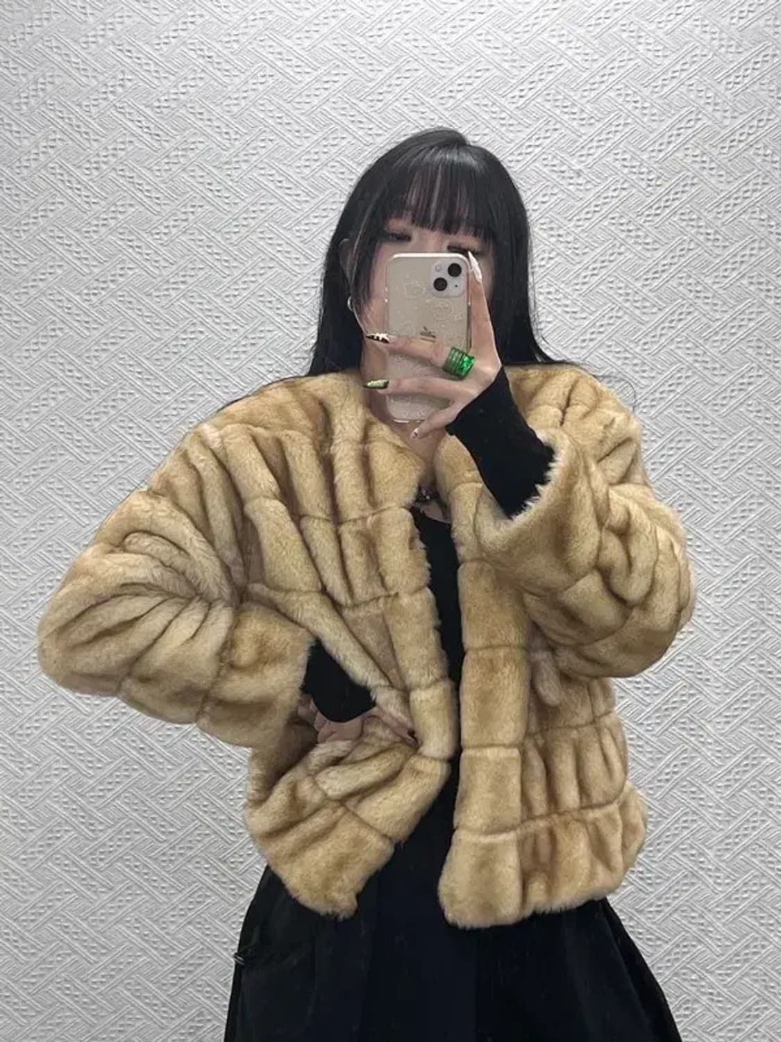 자라 스트릿 락시크 핀터감성 핫걸 퍼자켓 M C08608 상품이미지2