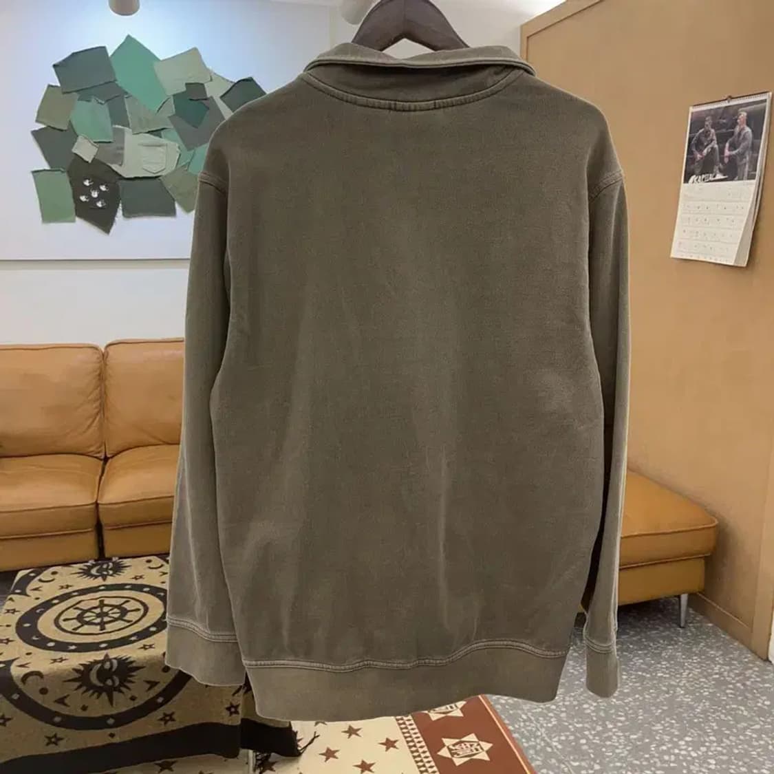 팀버랜드 빈티지 그런지 캐주얼 반집업 맨투맨 L C08611 상품이미지4