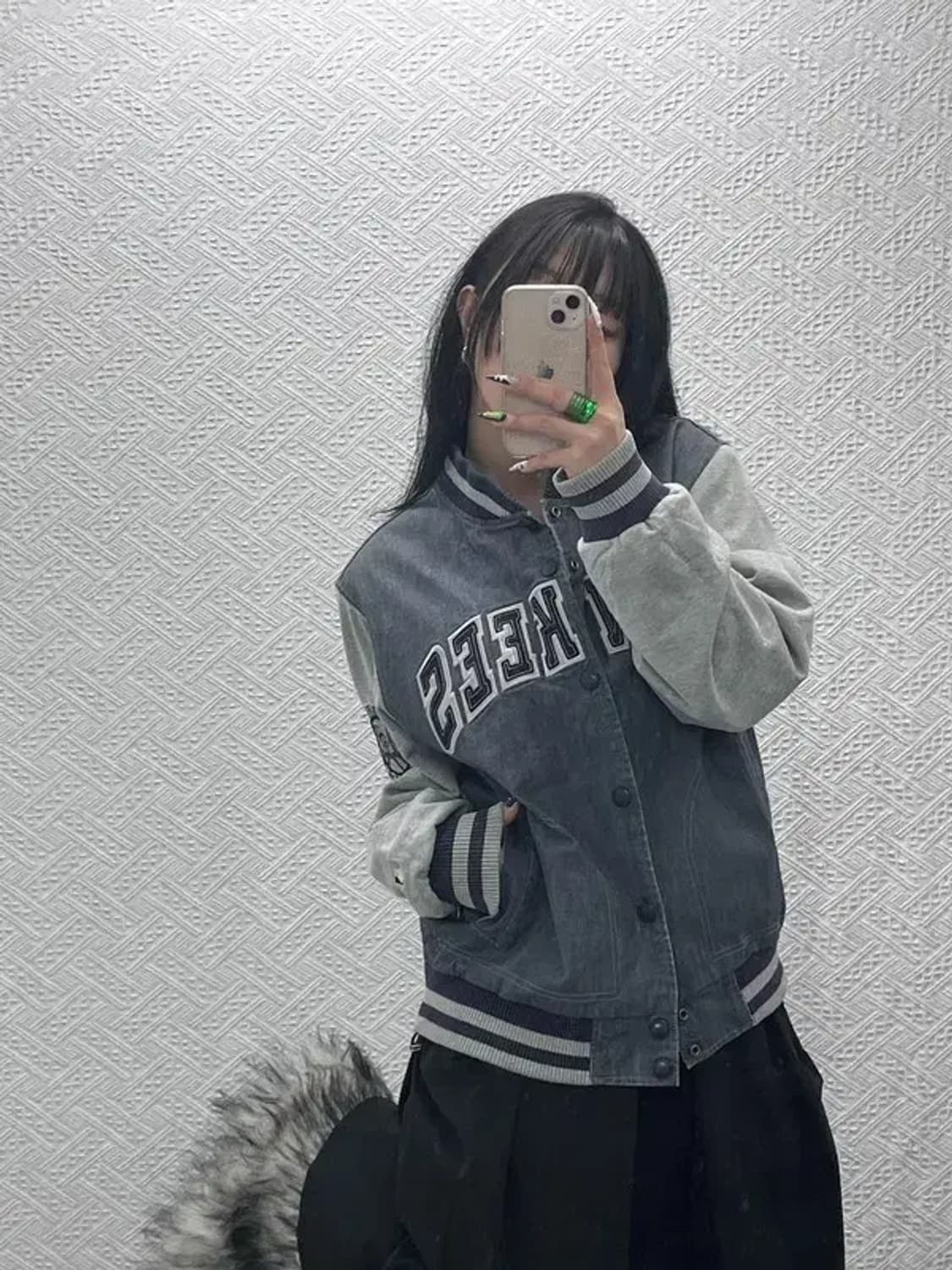 MLB 뉴욕 양키스 올드스쿨 레트로 데님 바시티 자켓 95 C08612 상품이미지1