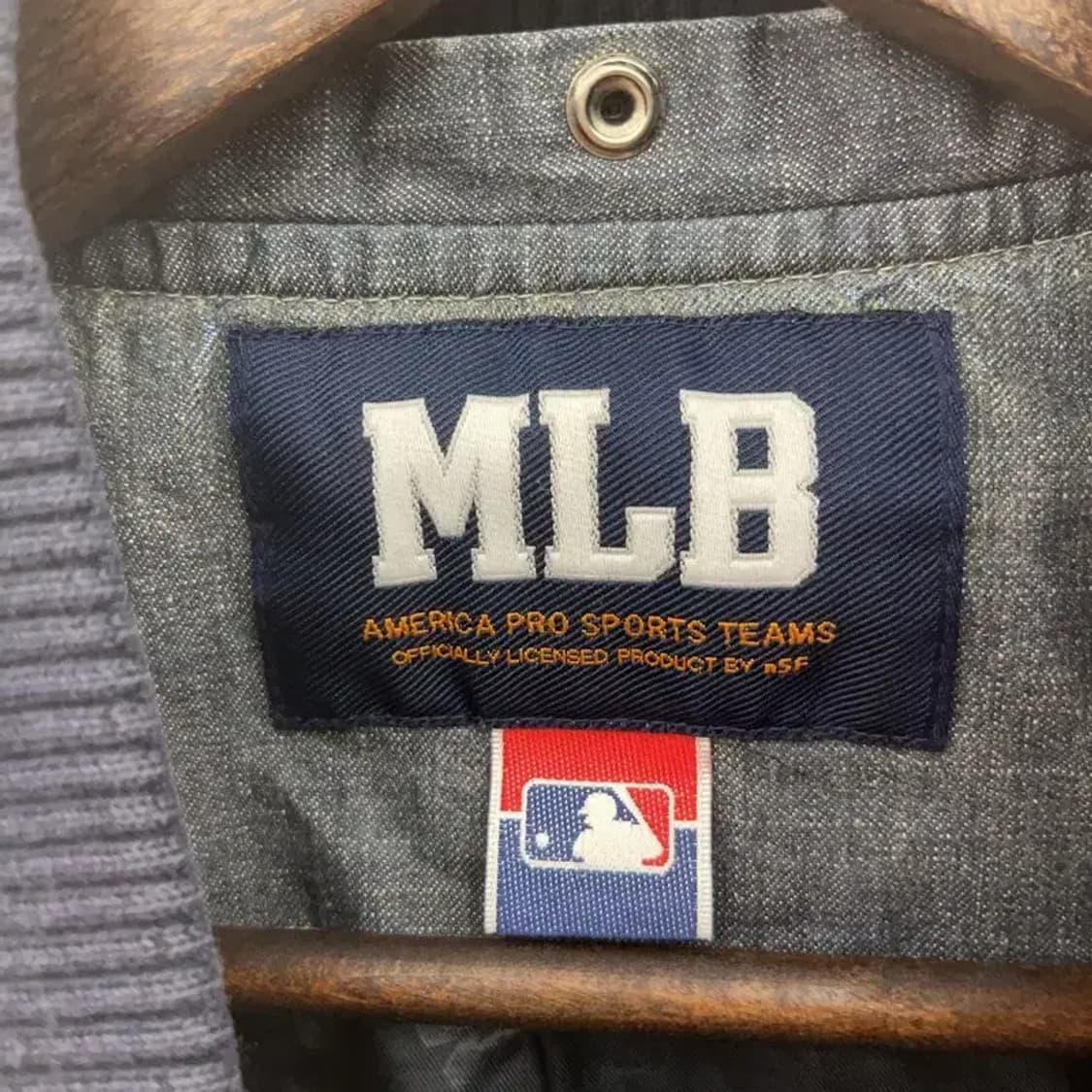 MLB 뉴욕 양키스 올드스쿨 레트로 데님 바시티 자켓 95 C08612 상품이미지5