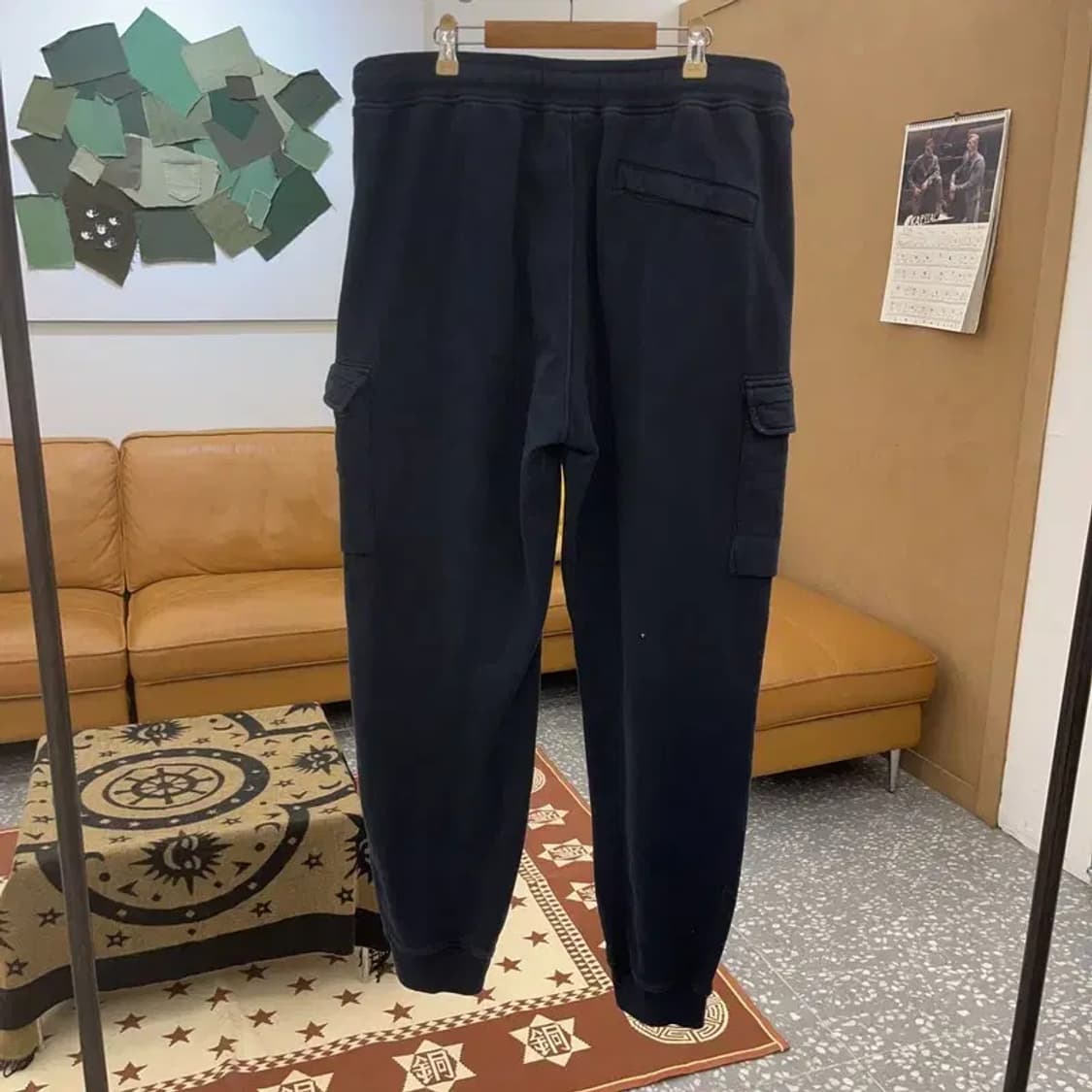 스톤 아일랜드 스트릿 힙합 와펜 조거 카고 스웻팬츠 35인치 C08625 상품이미지4